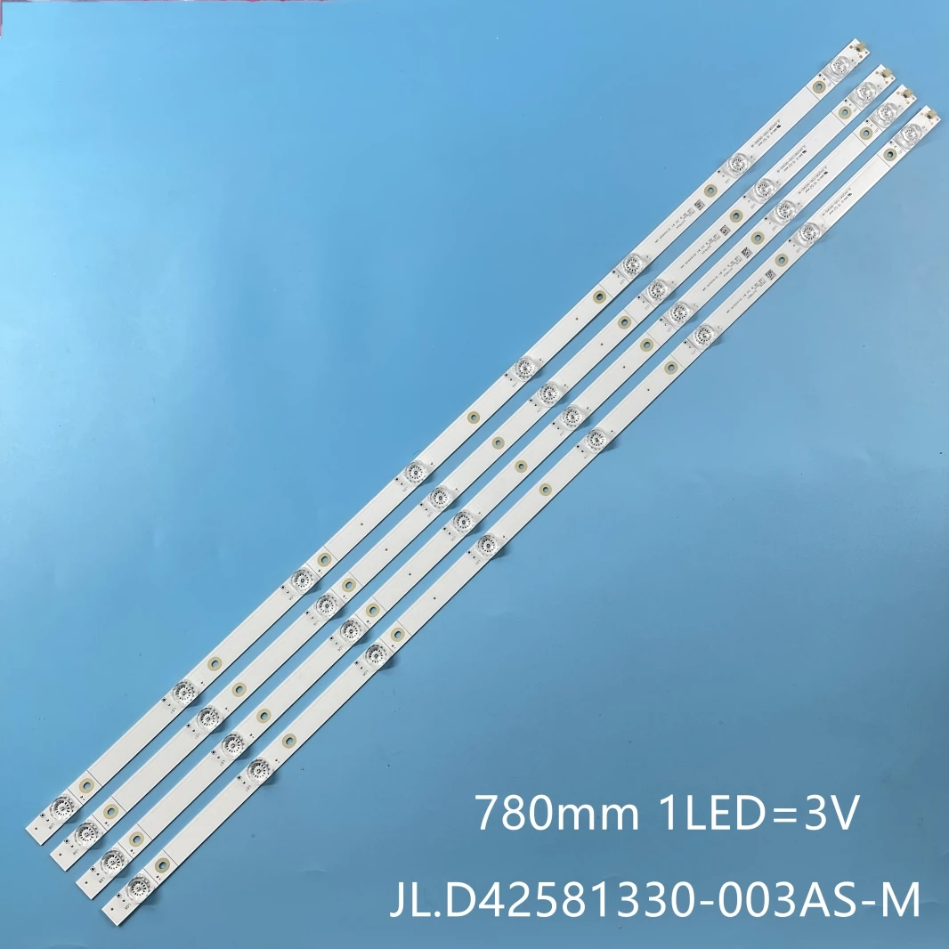 Tira de retroiluminação LED para HISENSE43-4X8-20171011 Th-43fx520c, 1187920 Hisense 43h6e, 43h6080e, H43a6120, JL.D42581330-003AS-M, 43SE43-4X8-20171011