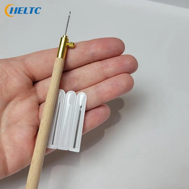 LMDZ Embroidery Punch Needle with 3 Needles Punch Pen Embroidery Cross Stitch Craft Kit French Crochet for Sewing Knitting sewing needles,crochet needles,sewing knitting tools,embroidery kit