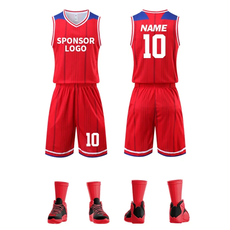 Polyester Basketball Jersey Quick Dry Mesh Breathable Sport Training Plus Size Basketball Uniform For Men'S LQ310