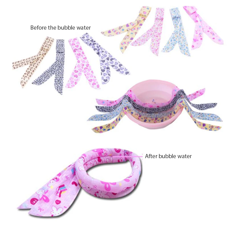 Sciarpa estiva Neck Cooler Bandana Summer Body Ice Cooling Wrap Tie sciarpa rinfrescante fascia per capelli asciugamani da polso multifunzione fascia per capelli