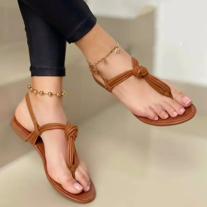 Women Sandals 2022 Summer Outdoor Beach Flip flop Sandals Solid Fashion