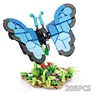 Insect World City Creativity Animal Butterfly Mantis Dragonfly Beetle Building Blocks Toys Desktop ornaments Bricks Kids Gift 4