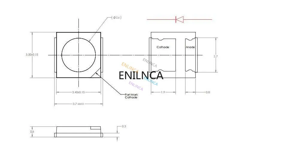 LG LED   LCD Ʈ, 3535  ȭƮ, TV Smd LED, 2W, 6V, 1W, 3V, 50-100 