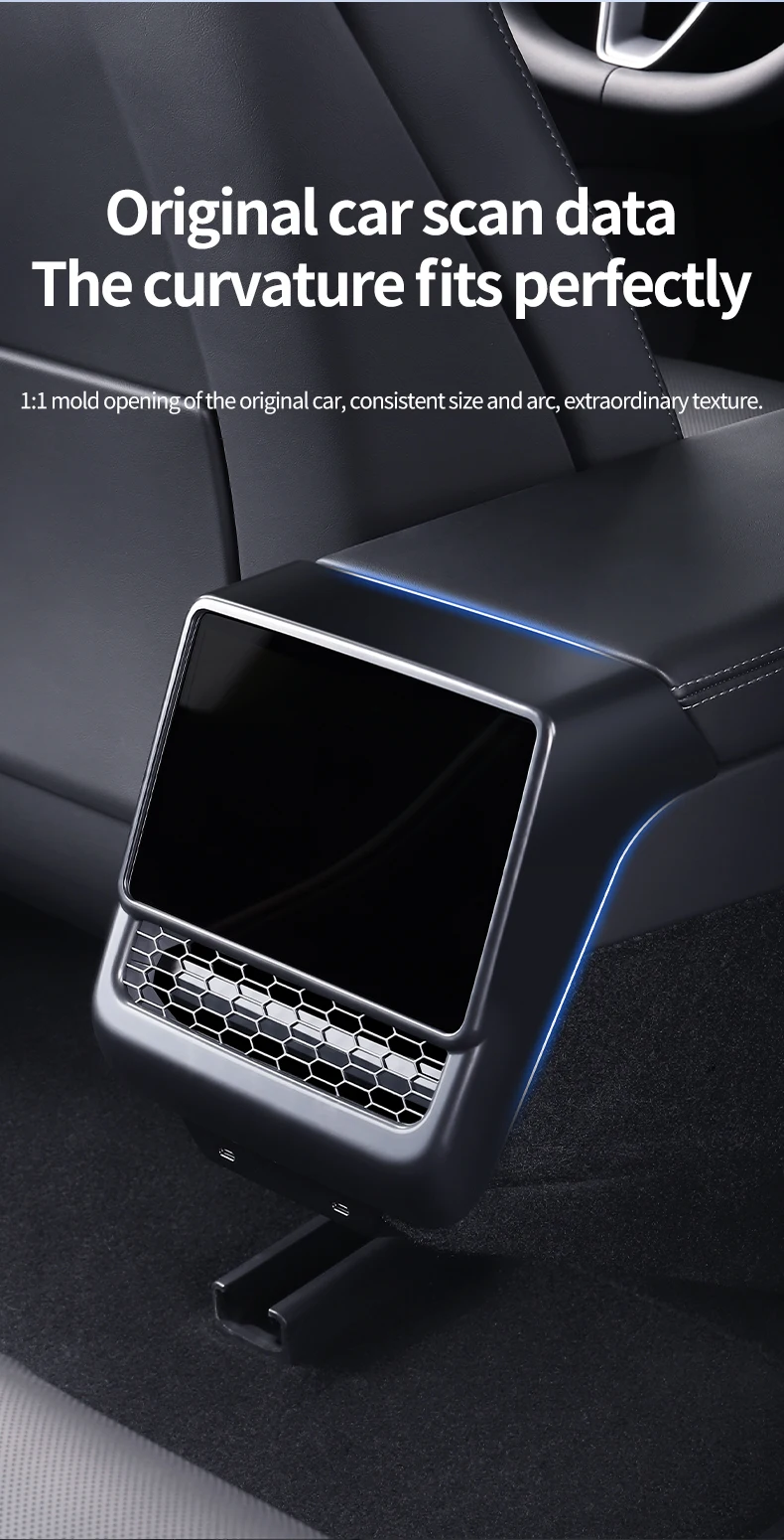 Rear Air Vent Cover For Tesla Model 3 Y Juniper highland back seat Accessories C