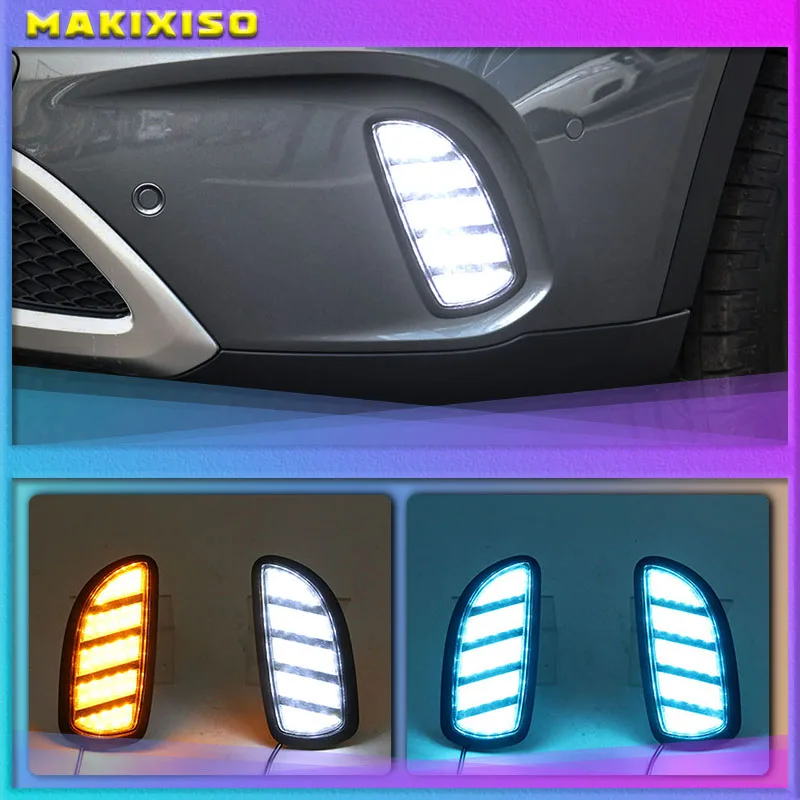 

Автомобильный бампер, светильник для Mercedes-Benz GLA200 GLA180, дневсветильник 2015 ~ 2018y DRL, автомобильные аксессуары, светодиодный ные фары GLA200, противотуманные фары