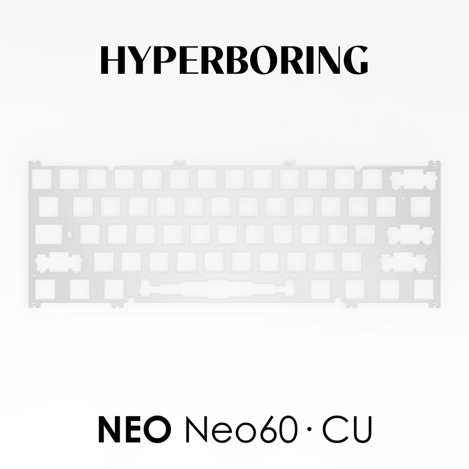 Neo60 CU メカニカルキーボード用フィッティングプレート PC PP FR4