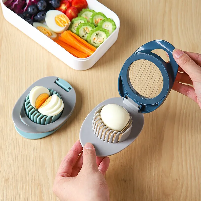 

Multifunction Egg Slicers Section Cutter Divider Plastic Splitter Cut Device Creative Stainless Steel Kitchen Tools