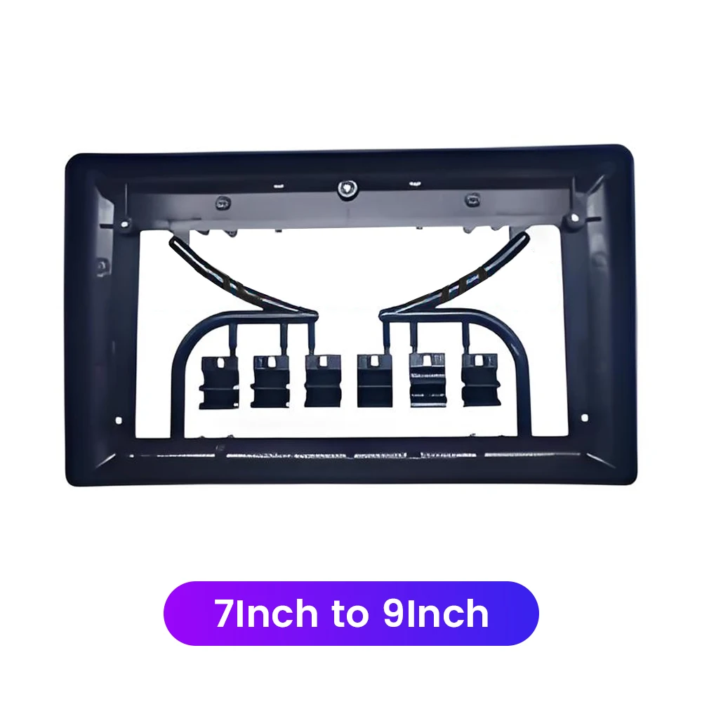 Marco de conversión universal de 2 DIN para radio de coche, de 7 a 10 pulgadas, de 7 a 9 pulgadas, de 9 a 10 pulgadas, y de 10 pulgadas a 7 pulgadas, a 9 pulgadas 1