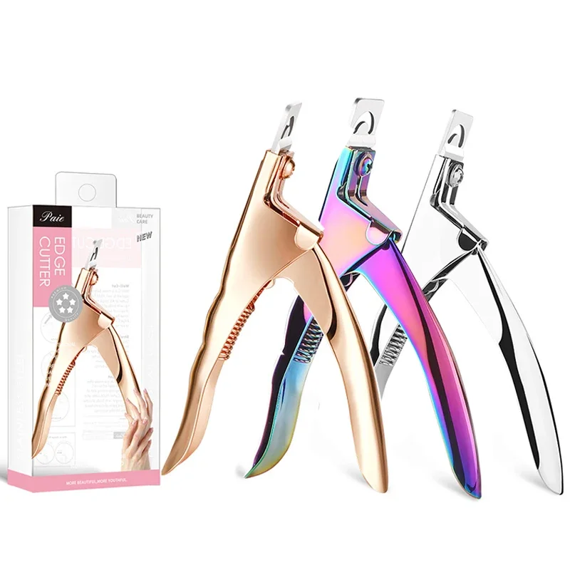 Fake Nail Cutter Professional Nail Clippers Straight Edge Acrylic Clipper Tips Manicure Cutter Guillotine Cut False Nails nail clipper,nail clippers,manicure nail clipper set,nail clipper set,nail clippers kit