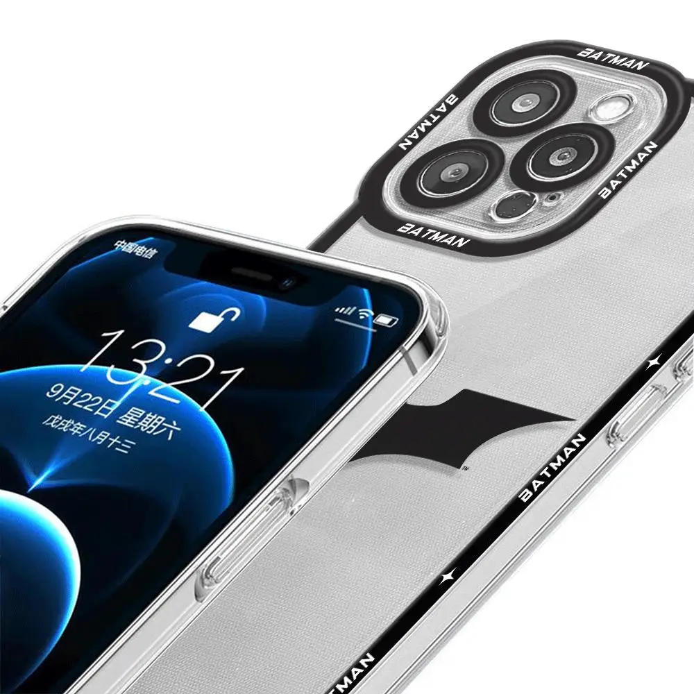 Matte Shockproof Armor Phone Case with Batman Logo Design