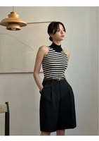 Women's High Waist Loose Wide Leg Shorts with Belt, Casual Summer - Image 2