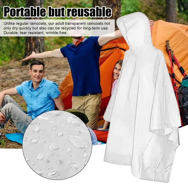 Portable Raincoat Women Men Outdoor Rainwear Waterproof Disposable Camping Hiking Hooded Ponchos Rain Cover Travel Accessories