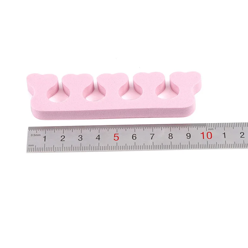 20/50pcs Pack Pink Nail Art Toes Separators Fingers Foots Sponge Soft Gel UV Tools Polish Manicure Pedicure Separators