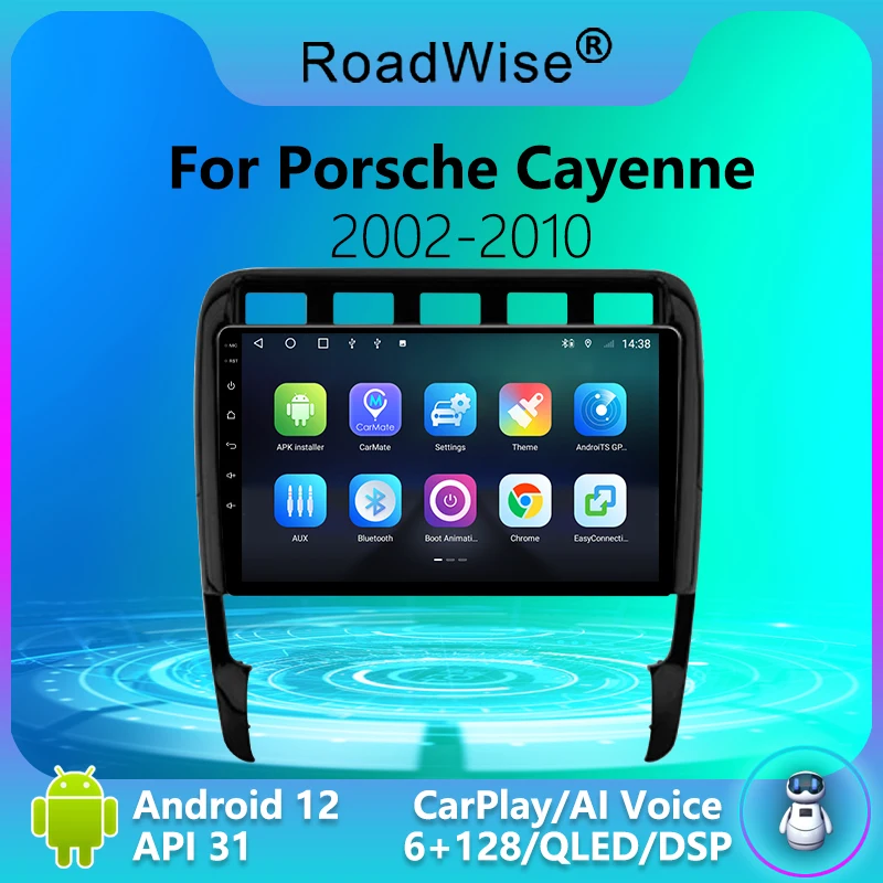 

8+256 Android 12 Car Radio For Porsche Cayenne 1 9PA 2002 - 2010 Carplay Multimedia 4G Wifi GPS DSP DVD 2DIN Autoradio Stereo