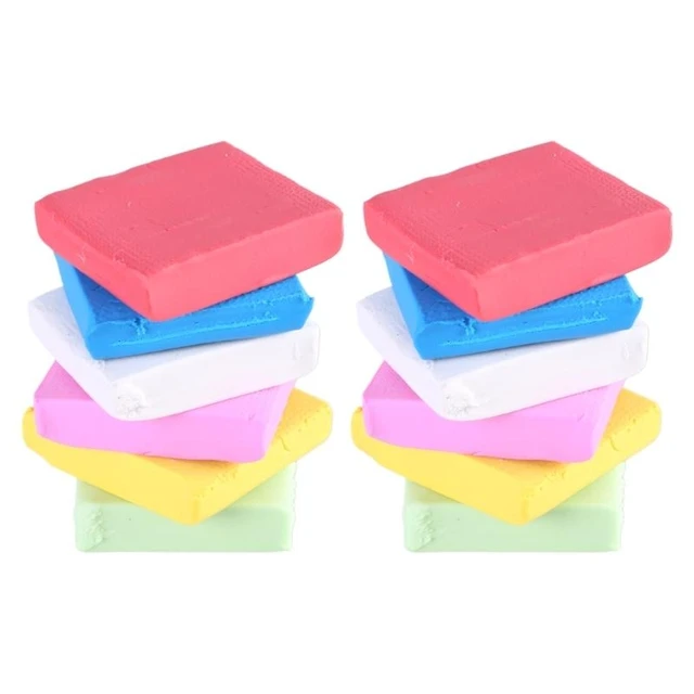 W89C 12 Pieces/Set Drawing Erasers Kneaded Erasers Soft Moldable Eraser Artist Erasers Office School Supplies for Painting 1
