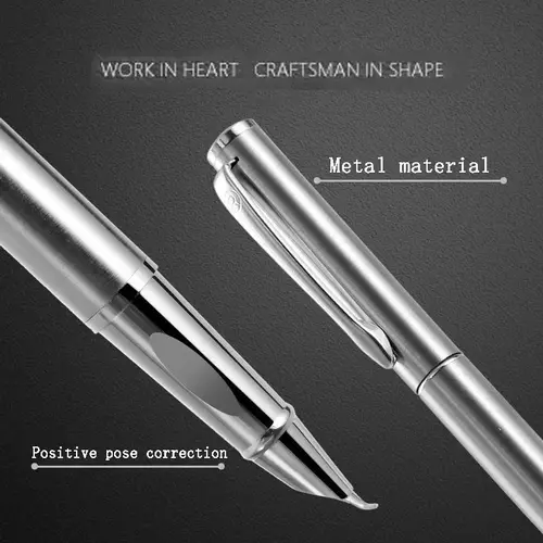 Luxury Metal Fountain Pen 0.38/0.8/1.3mm Curved Nib Student Writing Pen School Art Exercise Signature Supplies Office Stationery - Image 3
