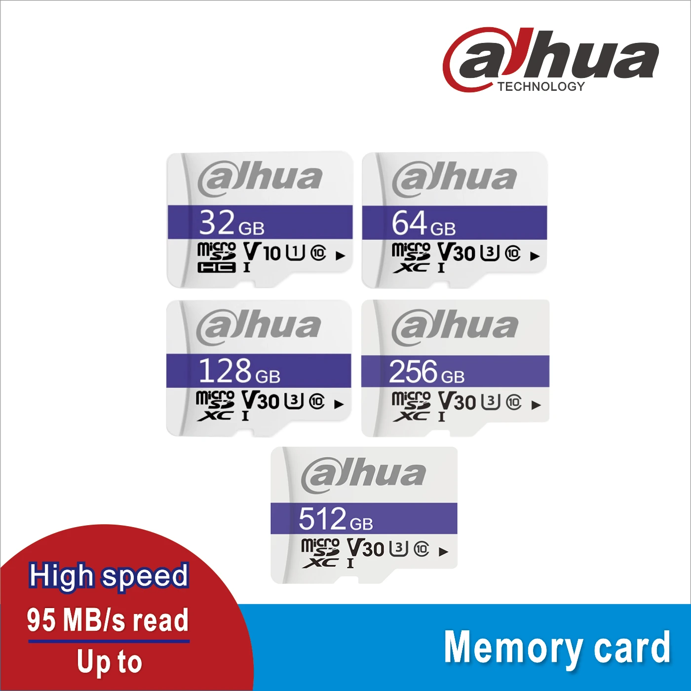 Dahua - Carte mémoire MicroSD 256Go DHI-TF-P100/256GB