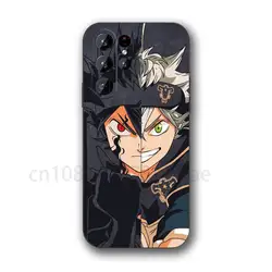 Elegant Black Clover Silver Accent Phone Case - Premium Silicone Cover - SamsungS23 (Z1)