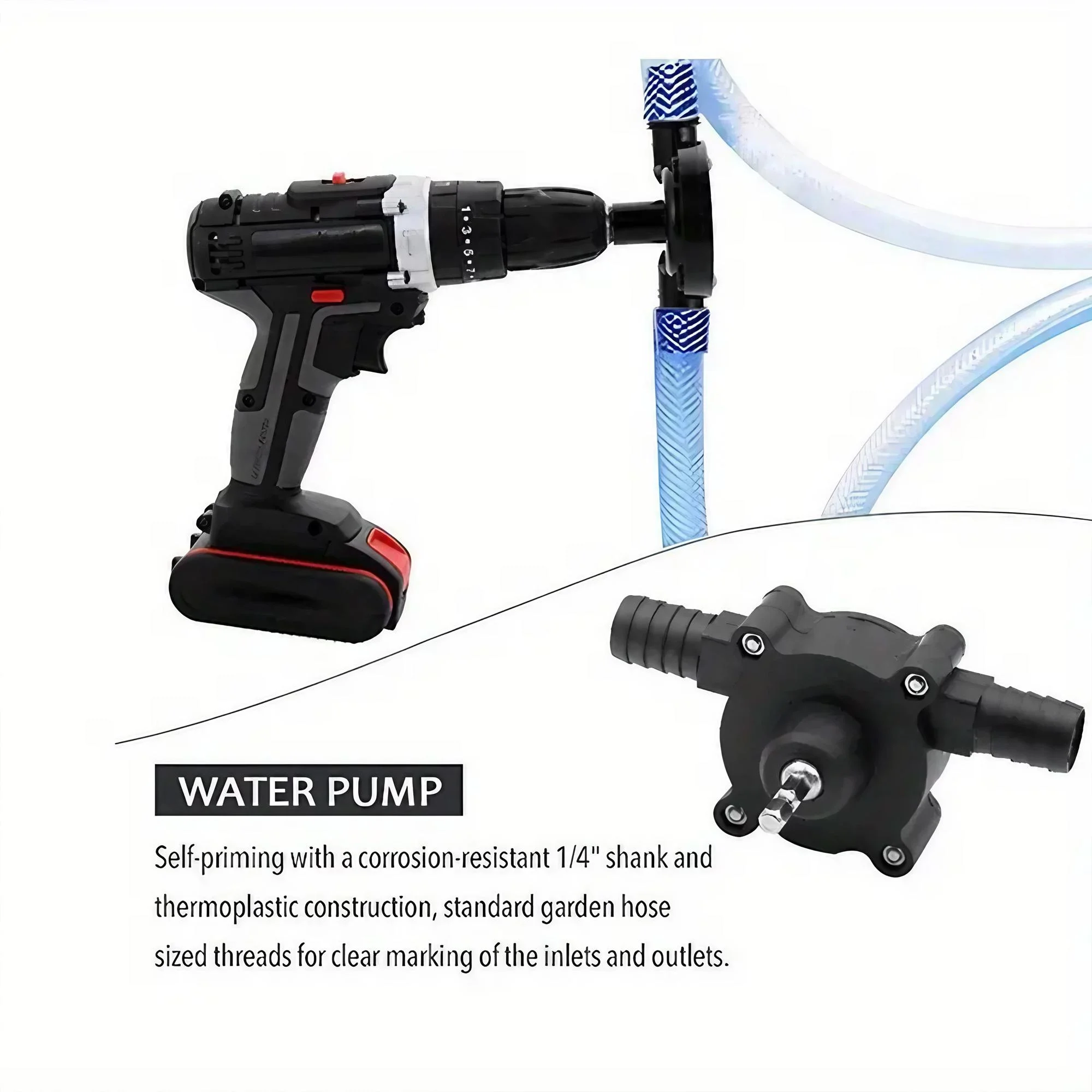Portable Mini Self Priming Pump Electric Diesel Oil Fluid Water Transfer