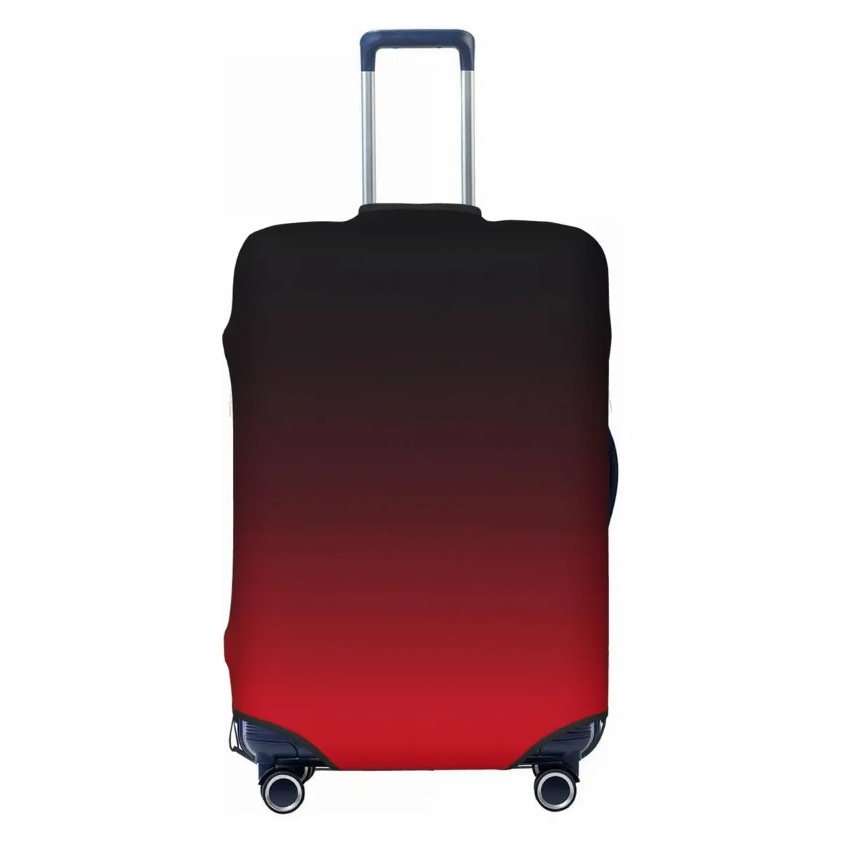 Bright Red And Black Ombre Suitcase Cover Flight Minimalist Gradient Useful Luggage Supplies Business Protector 2