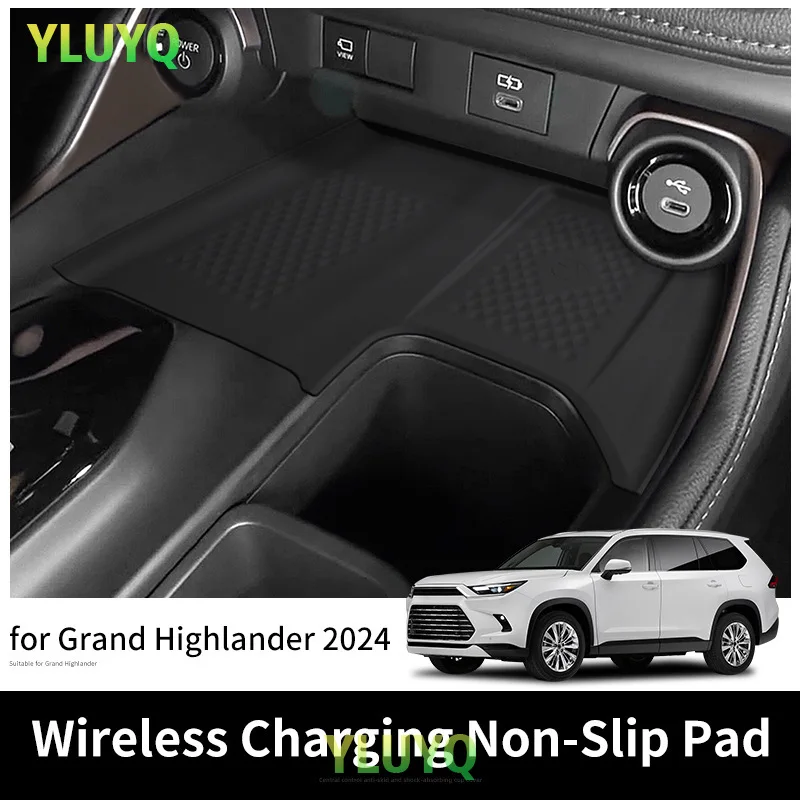 Wireless Charging Silicone Pad Anti Slip Pad Car Charging Accessories For Highlander Grand Highlander