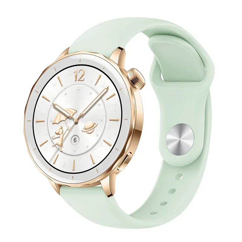 Elegant 18mm Silicone Watch Band Strap Bracelet