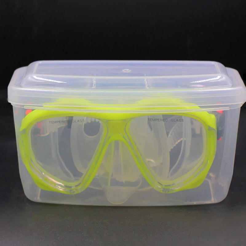 Hard Plastic Scuba Dive Diving Mask Storage Box Case Snorkeling Goggles Swim Glasses Protector Container Transparent diving storage box