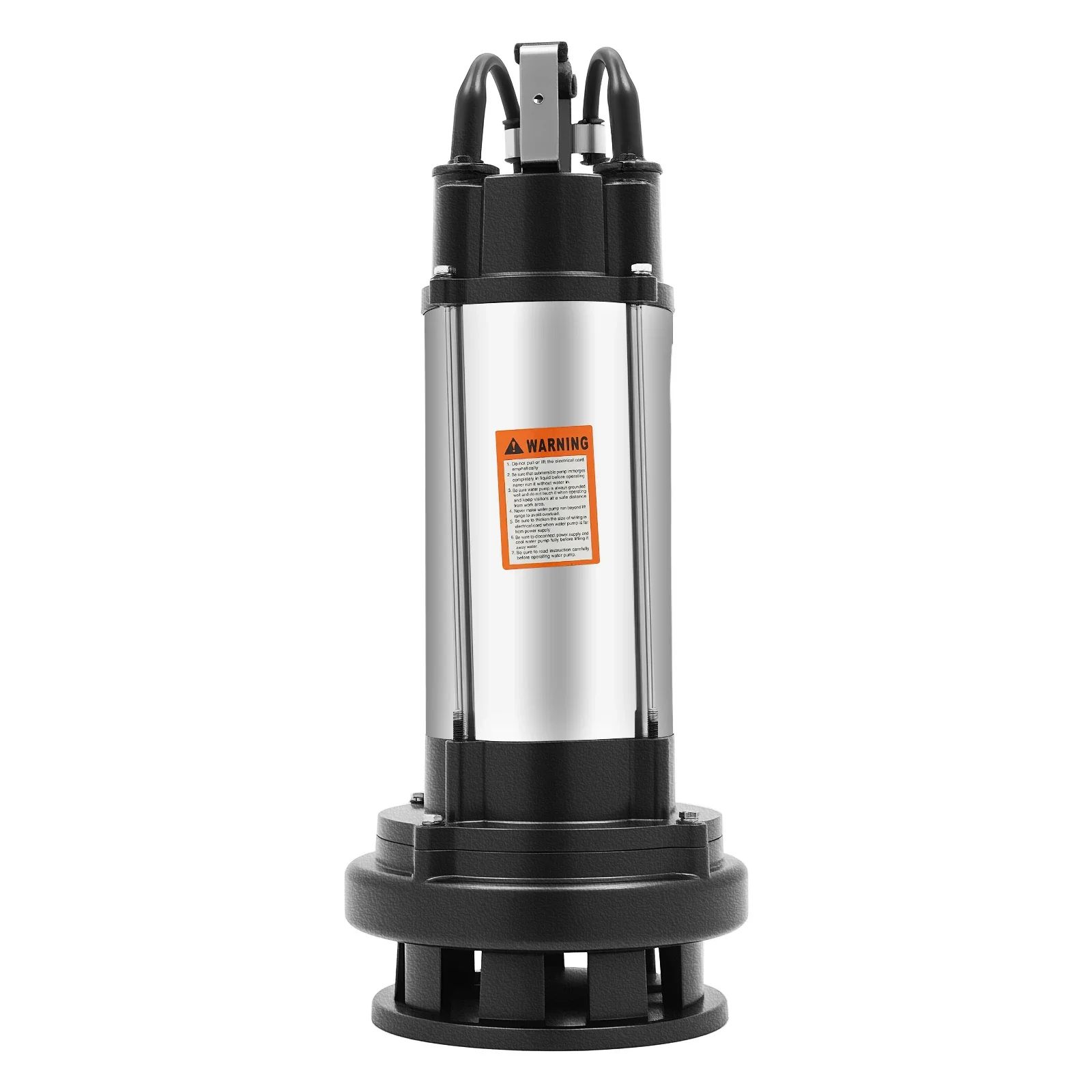 1,5 kW Edelstahl-Schmutzwasserpumpe, Tauchpumpe für Schmutzwasser, elektrische Abwasserpumpe mit Schwimmer, Baupumpe, 36000 l/h – Detail 5