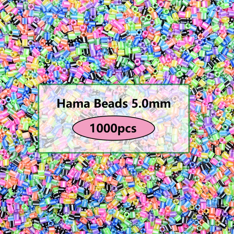 새로운 색상 5mm 1000pcs 아이언 비즈 어린이용 하마 비즈 퓨즈 비즈 Diy ..