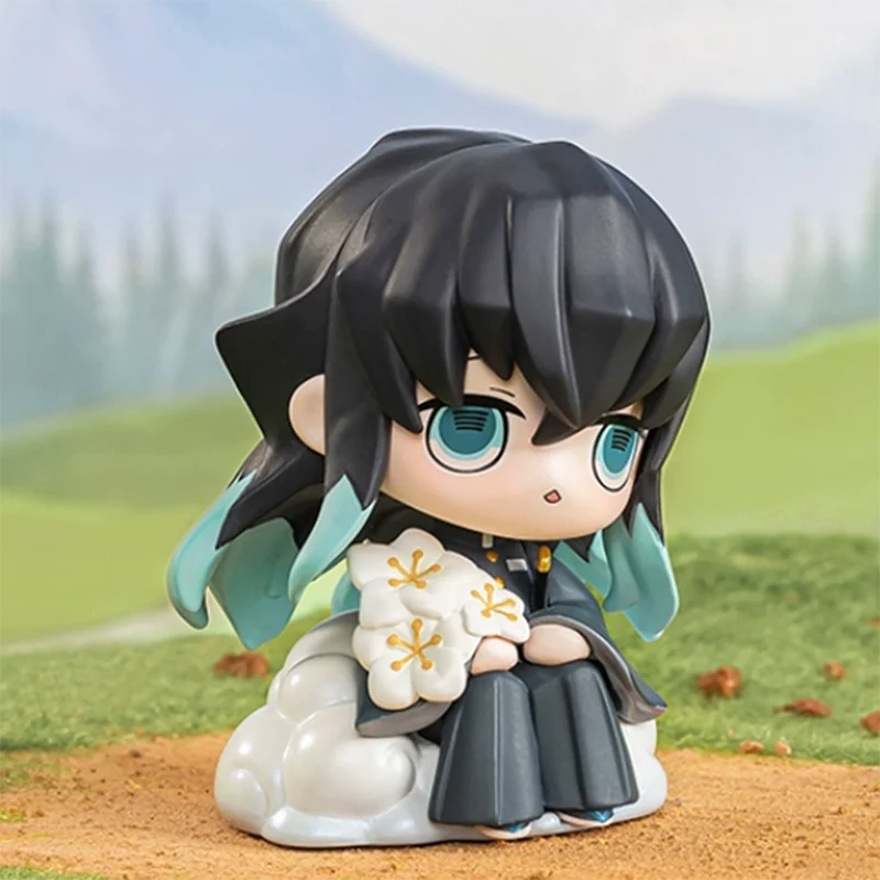 POP MART Demon Slayer Birth Flower Series Blind Box Surprise Box Action Figure Cartoon Model Mystery Box Collection Girl
