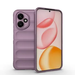 Shockproof Armor Protective Phone Bumper Back Cover - Soft TPU Case for Enhanced Lens Protection (Purple)