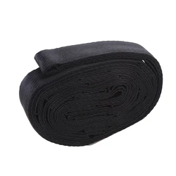 High-Strength 2-Piece Polyester Hammock Straps - 600 lbs Capacity (Black)