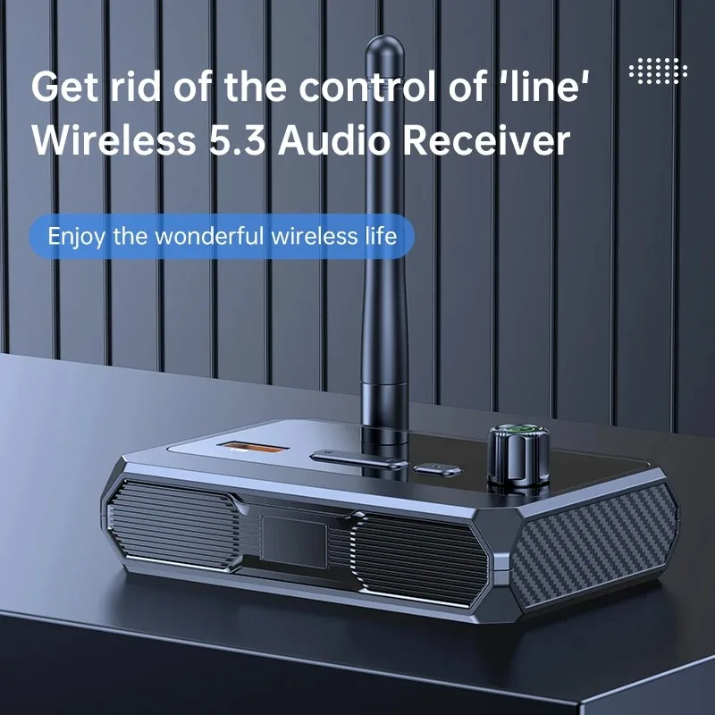 Bluetooth 5.3 Audio Receiver Support USB U-Disk Play Wireless Adapter R/L 2 RCA/3.5MM AUX/Optical Fiber Jack For Car Kit Speaker bluetooth receiver