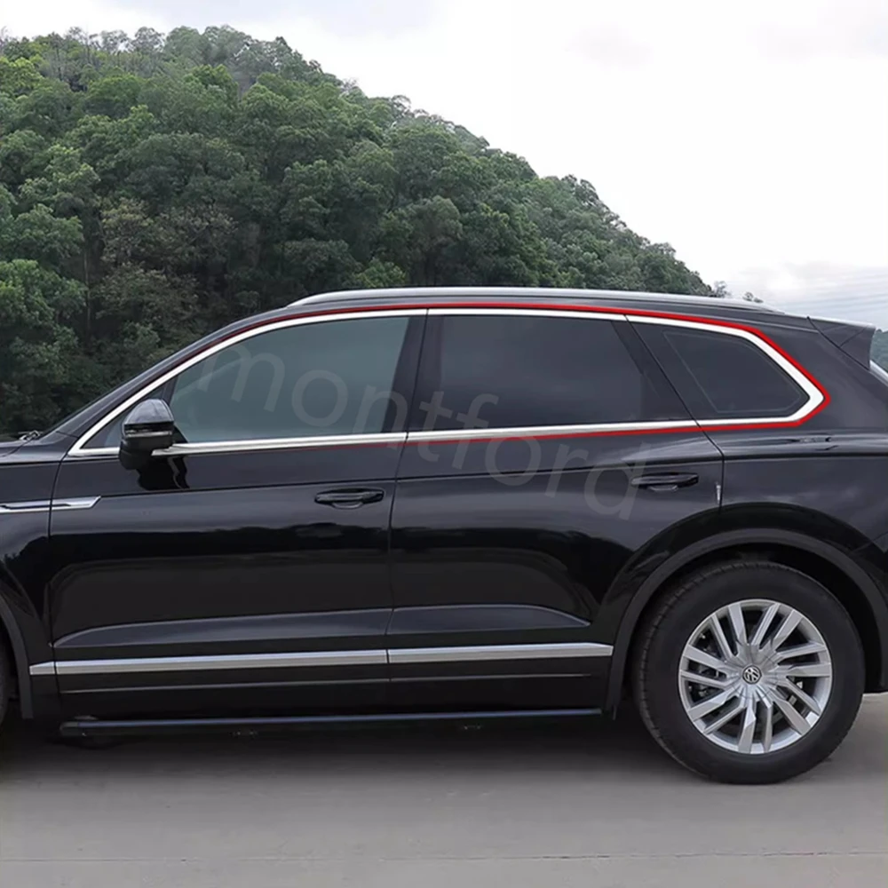 

Stainless Steel Window Trim Cover Exterior Body Decoration Car-Styling Auto Accessories for VW Volkswagen Touareg 2019 2020