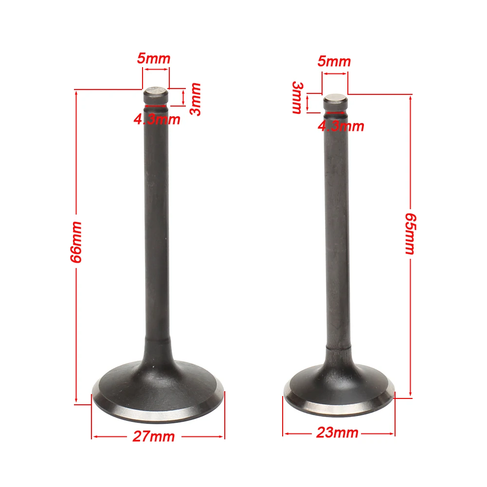 Carburetor Engine Gasket Kit Motorcycle Valve Shim Motorcycle Intake Manifold Motorcycle Valve Guide Pipes lifan 125cc Intake Exhaust Valve With Oil Seal Kit For 52.4mm Bore LF125 Horizontal Engine Dirt Pit Bike ATV Quad Parts