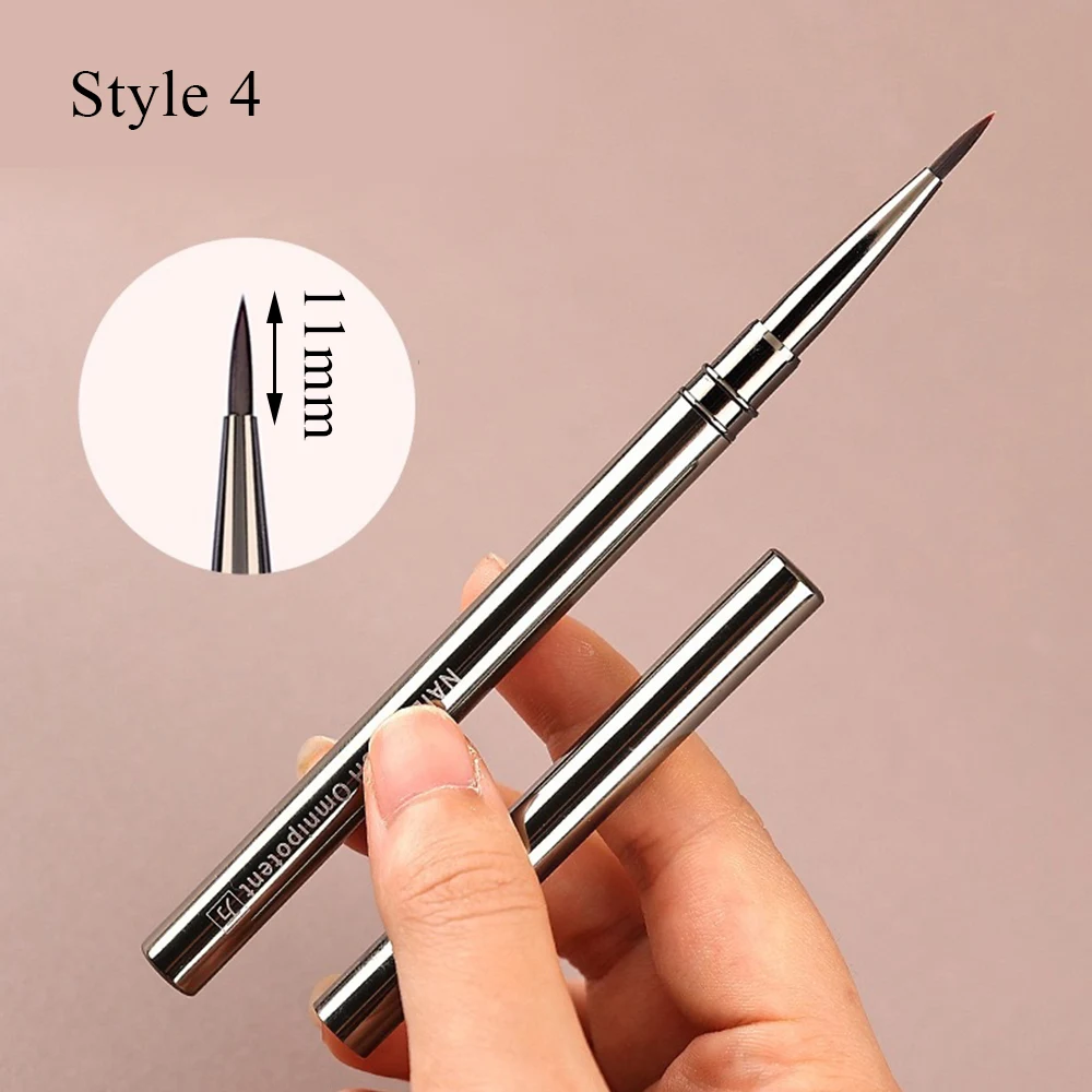 New French Nail Art Brush Uv Construction Gel Brush Nail Design Liner Brush For Drawing Professional Nail Stylist Supplies