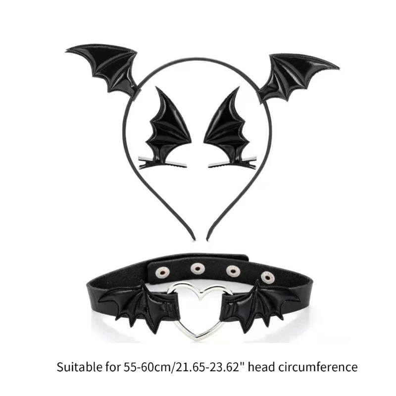 Hair Accessories Halloween Hair Hoop Bat Wing Headband Set