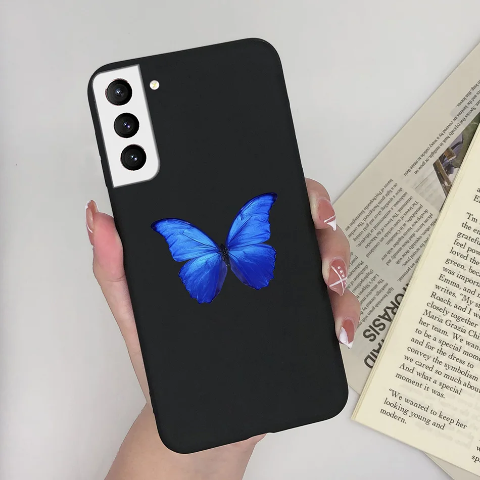 thumbnail image 1 of Phone Case For Samsung Galaxy S21 S 21 FE Plus Ultra Butterfly Heart Girl Soft Silicone Back Protector Cover For GalaxyS21 Funda, 1 of 5