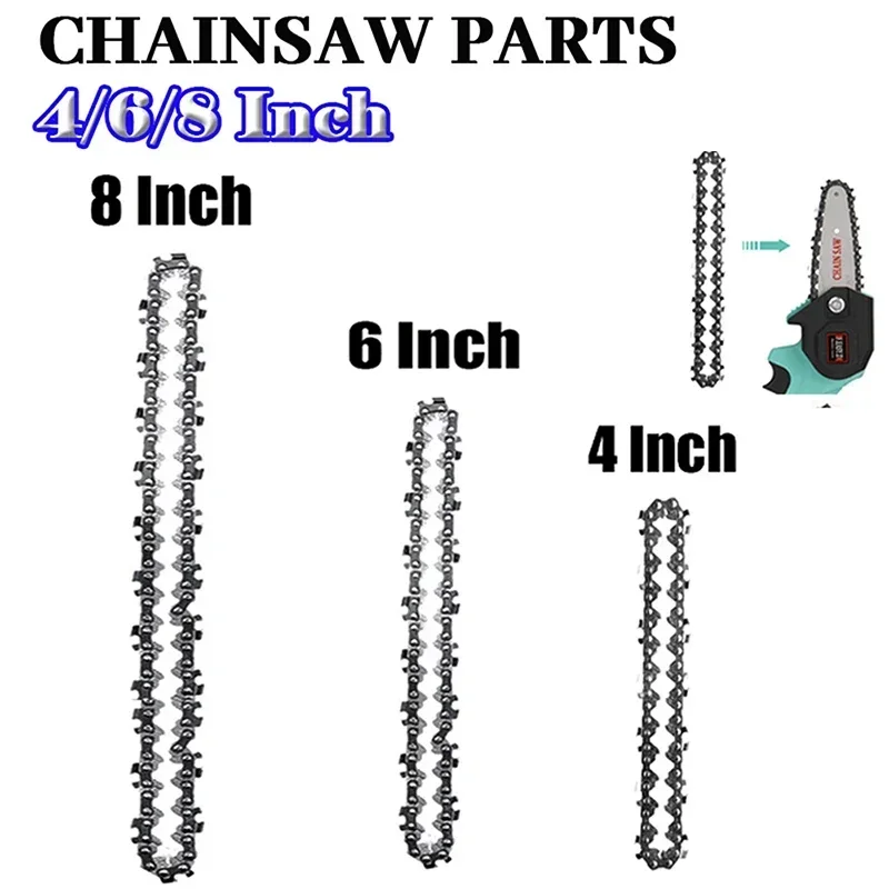 4 Inch 6Inch 8Inch Chainsaw Chain 1/4" .043" 28/37/45/48 DL Semi Chisel Electric Chainsaw Chain Spare Parts Wood Branch Cutting chainsaw chain