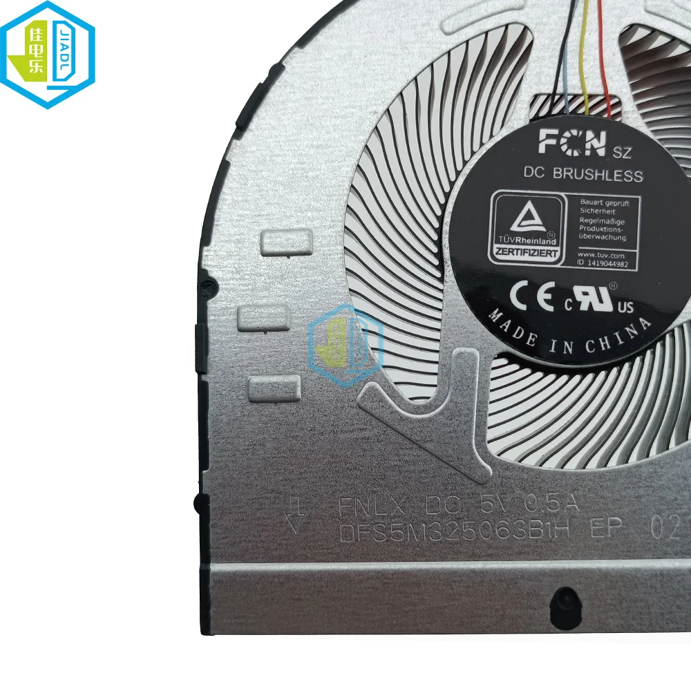 Cpu Gpu Fan Cooler para Lenovo Ideapad Ventiladores de Refrigeração Vga Laptop Ideapad Jogos 315ach6 3-15ihu6 Dfs5k12b159a1h Dfs5m325063b1h 5h40s20424 - Imagem 5
