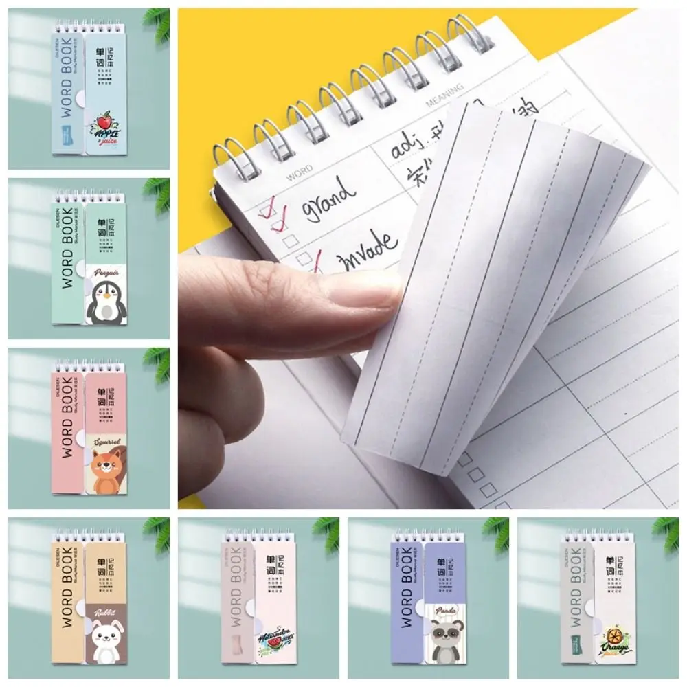 

80 Pages Mini Spiral Notebook Manual Account Book Languages Learning Loose Leaf Pocket Notepad Multipurpose Mini Stationery