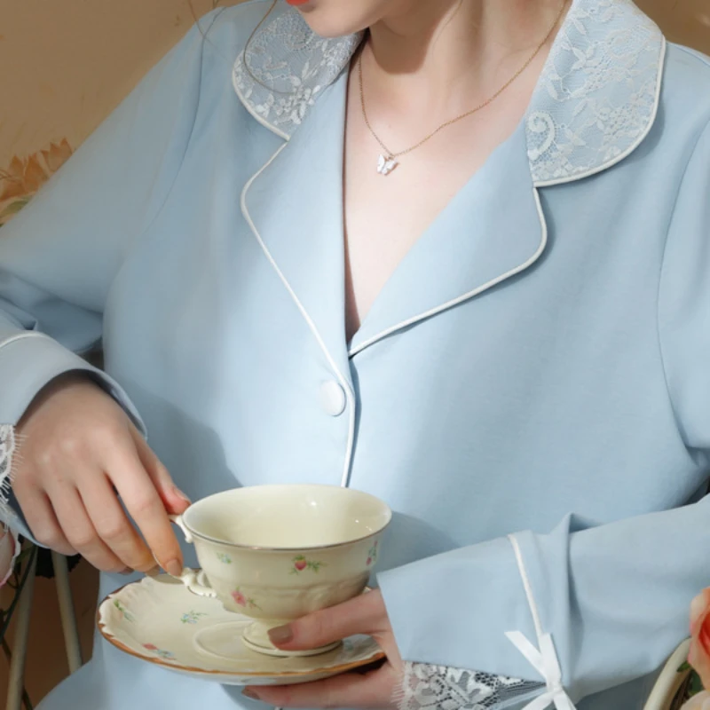 بيجامات قطنية خيالية للنساء ، توبات وشورت بأكمام ك...