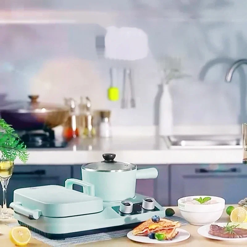 4-in-1 Breakfast Machine All-in-one Home Multifunctional Sandwich Maker Frying Toaster Toaster