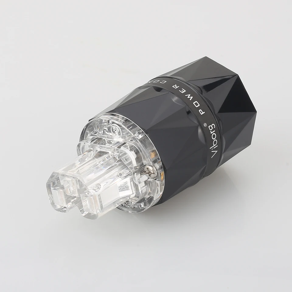 Viborg VM503S Pure Copper US AC Power Plug | Silver Plated Connector For Hi-Fi Audio Equipment