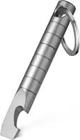 Keychain Pry Bar, Titanium Mini EDC Prybar Multitool with Bottle Opener, Pocket Small Keychain Tools for Every Day Carry(Mini) 1