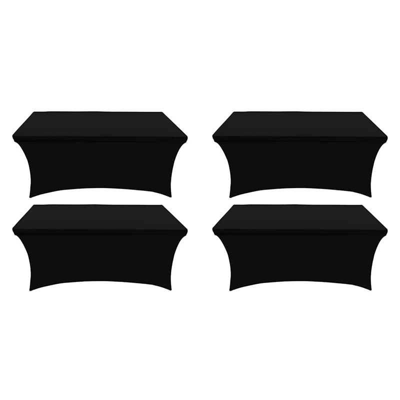 

Скатерть плотная, прилегающая, моющаяся и немнущаяся, растягивающаяся прямоугольная скатерть для внутреннего дворика, 4 упаковки