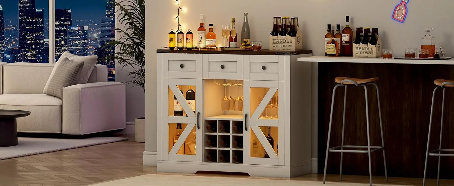 coffee bar cabinet