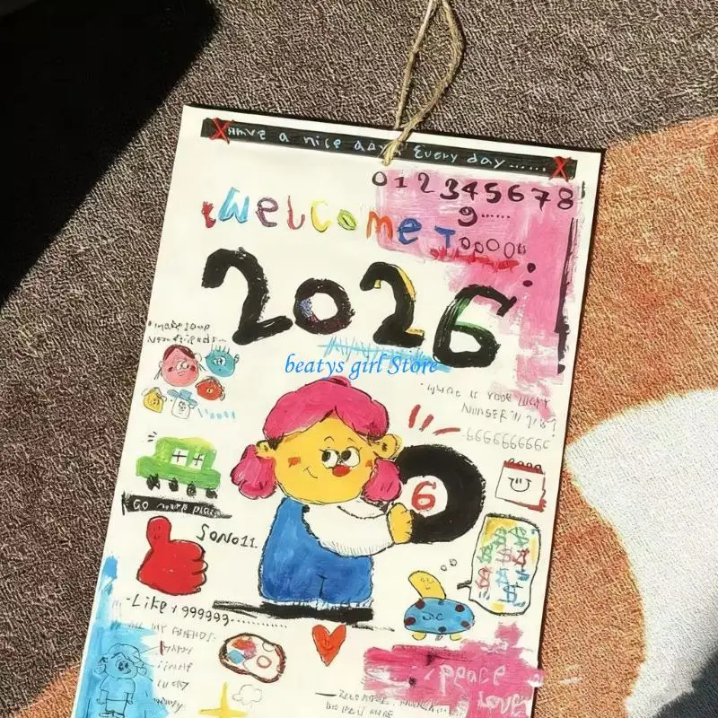 C7AB 홈 오피스를 위한 소형 365일 달력 2026 플래너 연간 어젠다 주최자