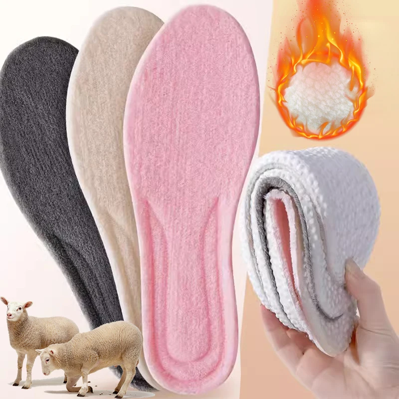 

Утолщенные теплые стельки, 2 шт., зимние теплые мягкие плюшевые стельки с подогревом, стельки для обуви, зимние сапоги, имитация кашемира, вставка, стелька
