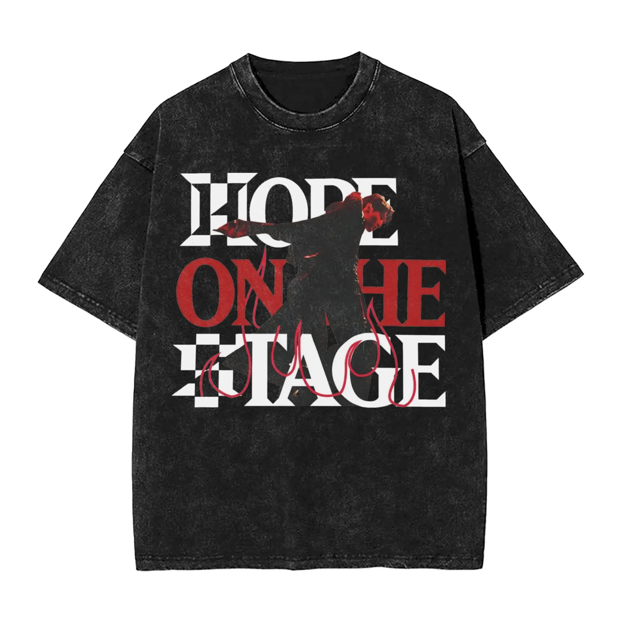 【HOPE ON THE STAGE_FINAL]】T-Shirt (Red) Exclusive J-Hope San Antonio Concert T-shirt – Micdrop Merc Co